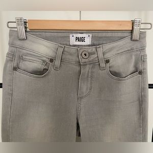 Paige Jeans Verduro Ankle Jeans, Gray, Size 24, Like New